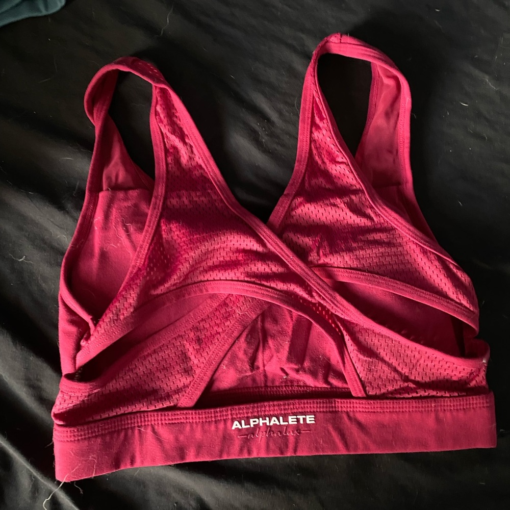 Raspberry Alphalete bra - Picture 2 of 2